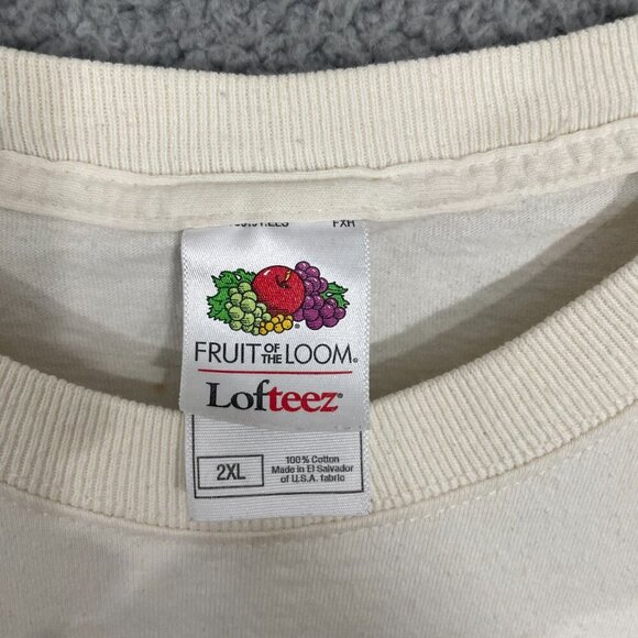 Vintage UPS Brown To The Bone Tee 2XL White Cartoon Dog Short Sleeve Tee - Picture 5 of 10